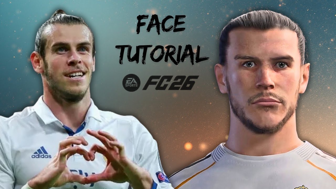 Create Gareth Bale face - FC26