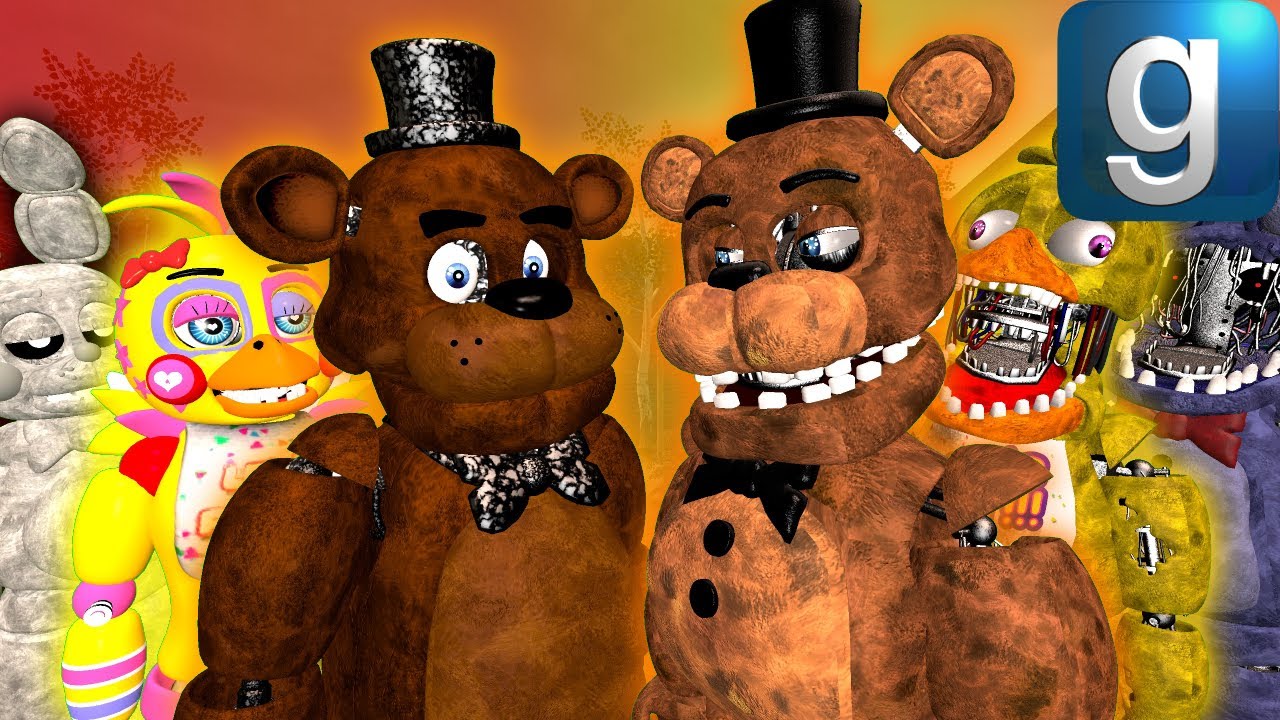 Gmod FNAF | Фредди находит иссохших аниматроников!