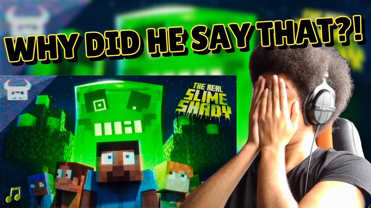 RAPPER REACTS TO MINECRAFT SLIME RAP 🎵 - 