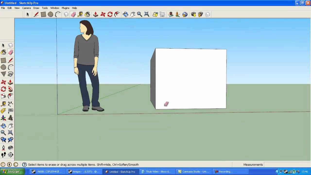 Sketchup Tutorial Outro 2  Stray Lines Plugin para o Sketchup