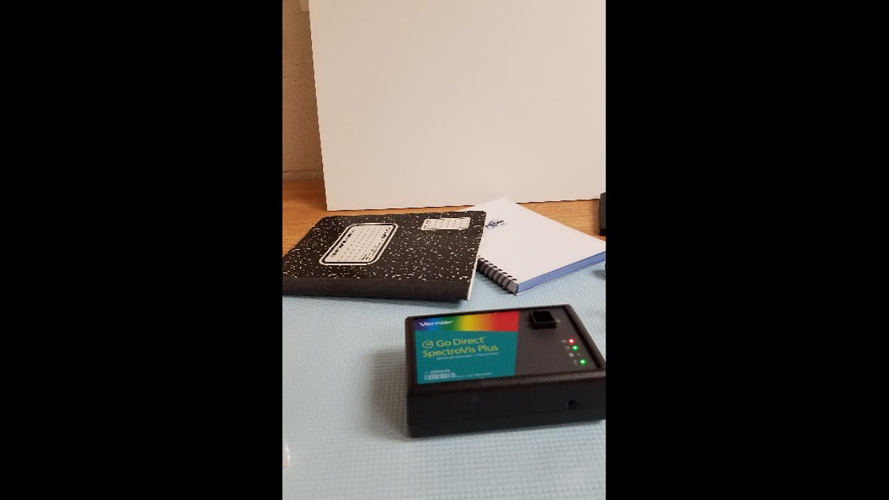 SpectroVis spectrometer and Logger Pro software usage to find unknown sample
