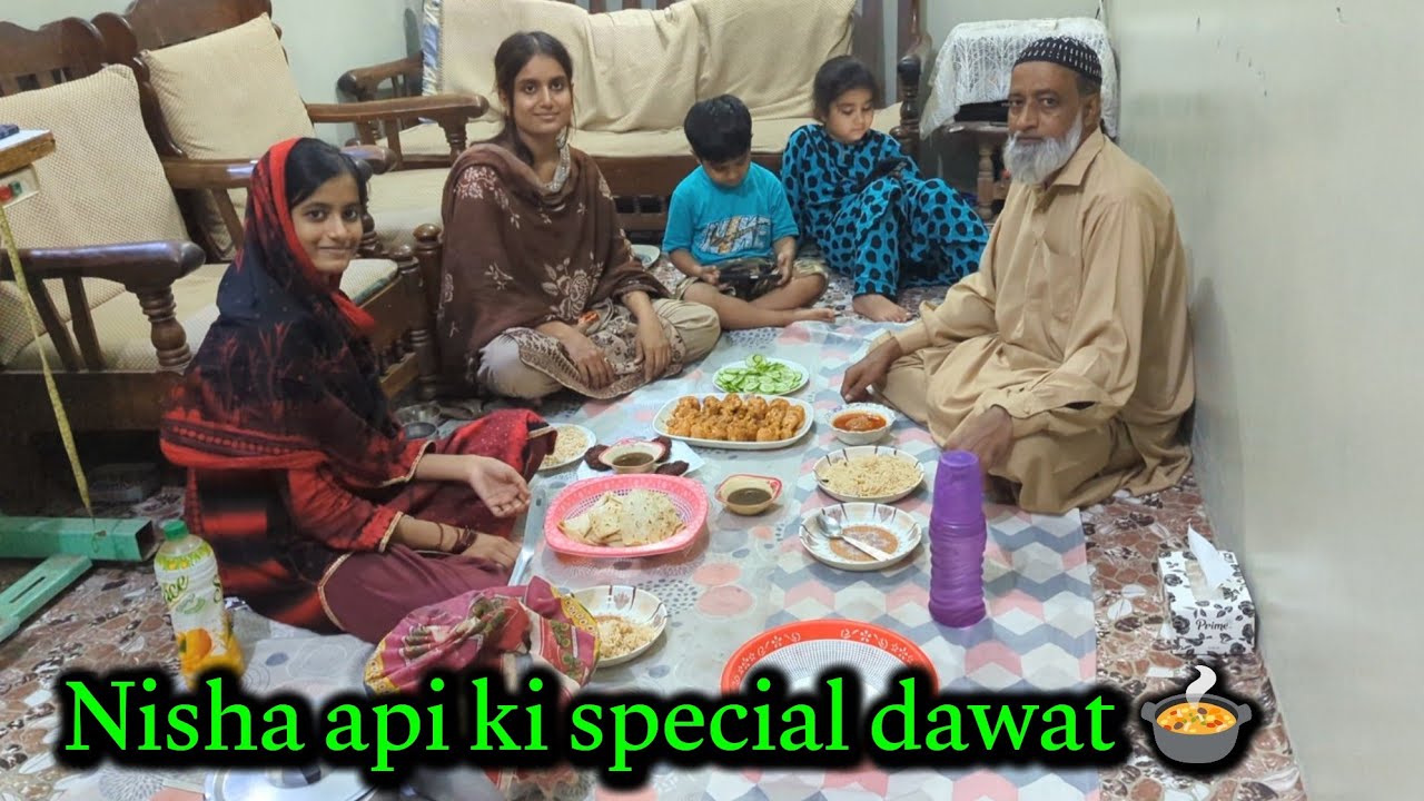 First time Nisha api ki zabardast dawat ki 😃 || Adnan and Misbah 