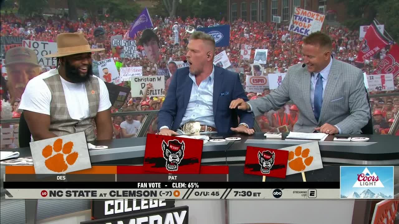 College GameDay's picks for NC State vs. Clemson with Christian Wilkins | College GameDay