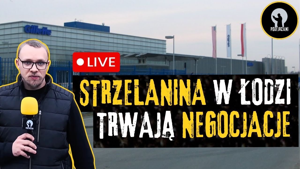 🔴LIVE: STRZELANINA W ŁODZI. TRWAJĄ NEGOCJACJE Z NAPASTNIKIEM