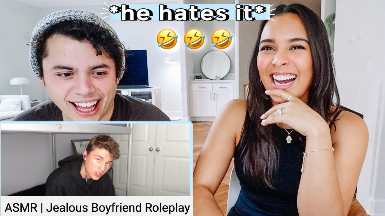 my husband reacts to ASMR boyfriend role play LOL + our morning routine