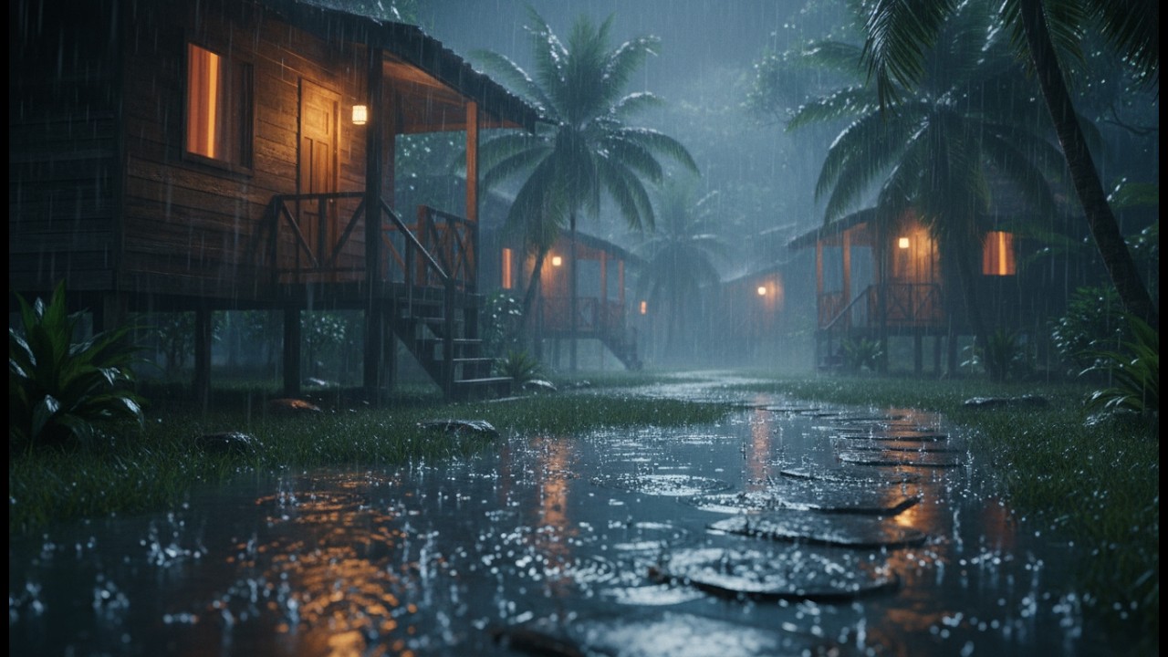 Rain Sounds for Sleeping 😴 Heavy Rain Sounds to Relax Mind, Deep Sleep & Total Calm All Night