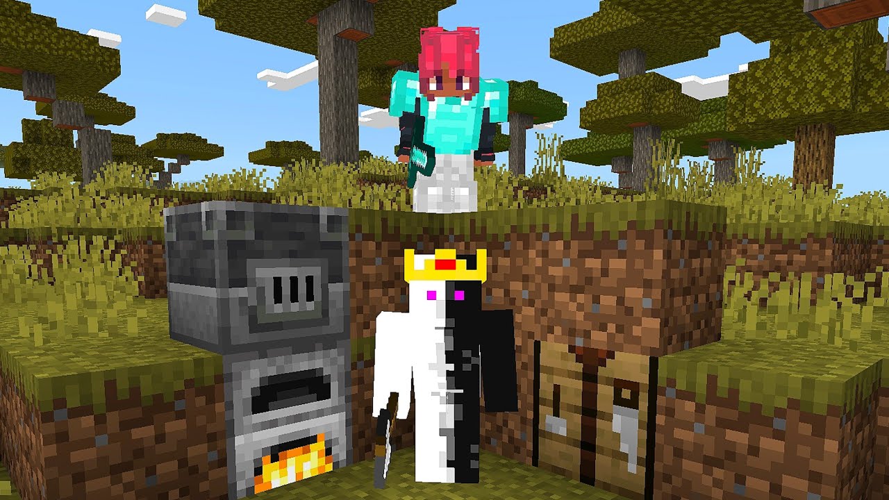 Minecraft Speedrunner Vs Hunter Rematch MANHUNT (on MCPE)