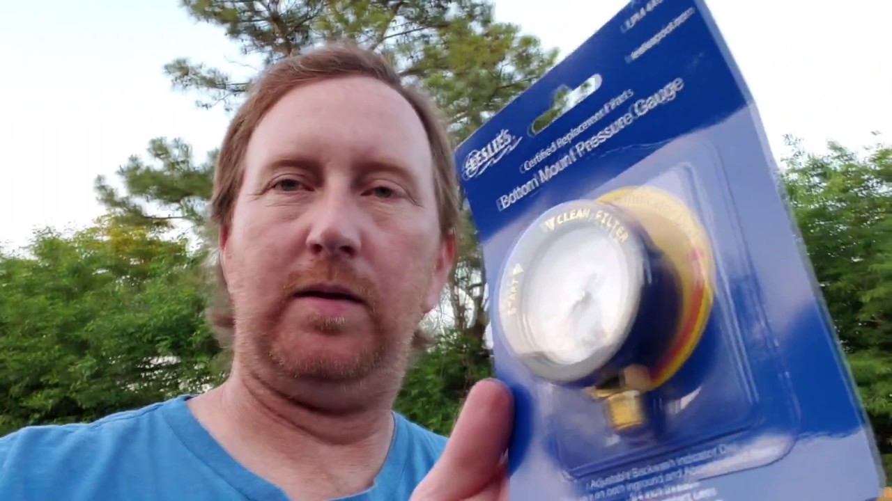 Swimming Pool Pressure Gauge Not Working, Replacing It And Cleaning Swimming Pool.