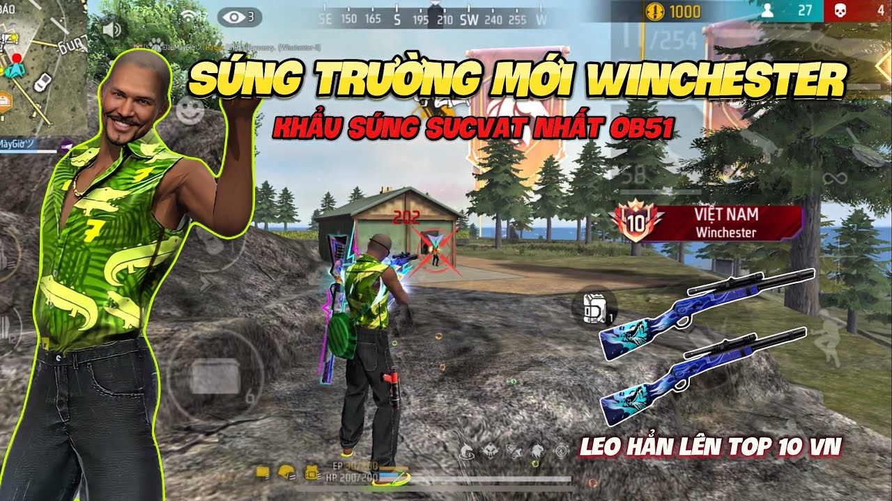 Leo Top Súng Mới WinChester ! Khẩu Súng Lỗi Game Nhất Ob51.