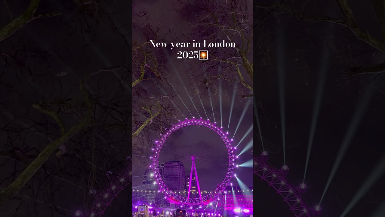 Fireworks display London 2025 #celebrationmoments #fireworksdisplay #happynewyear2025