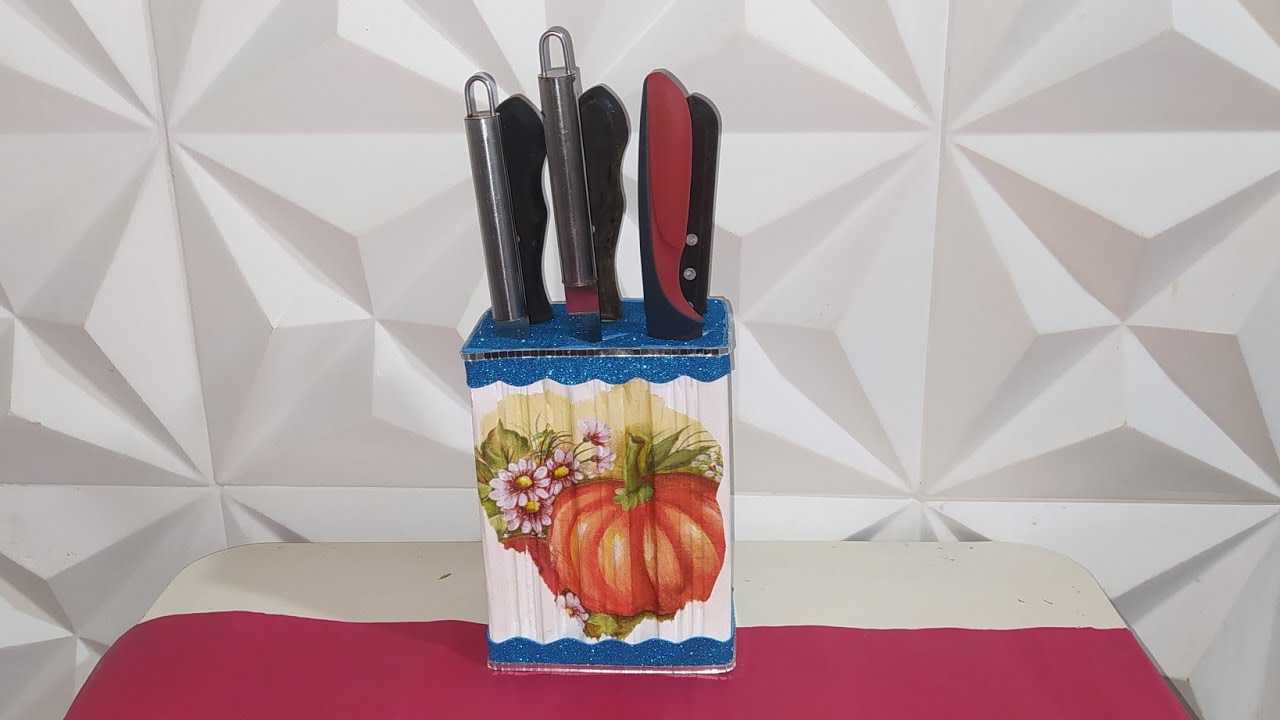 Porta faca feito com tijolo