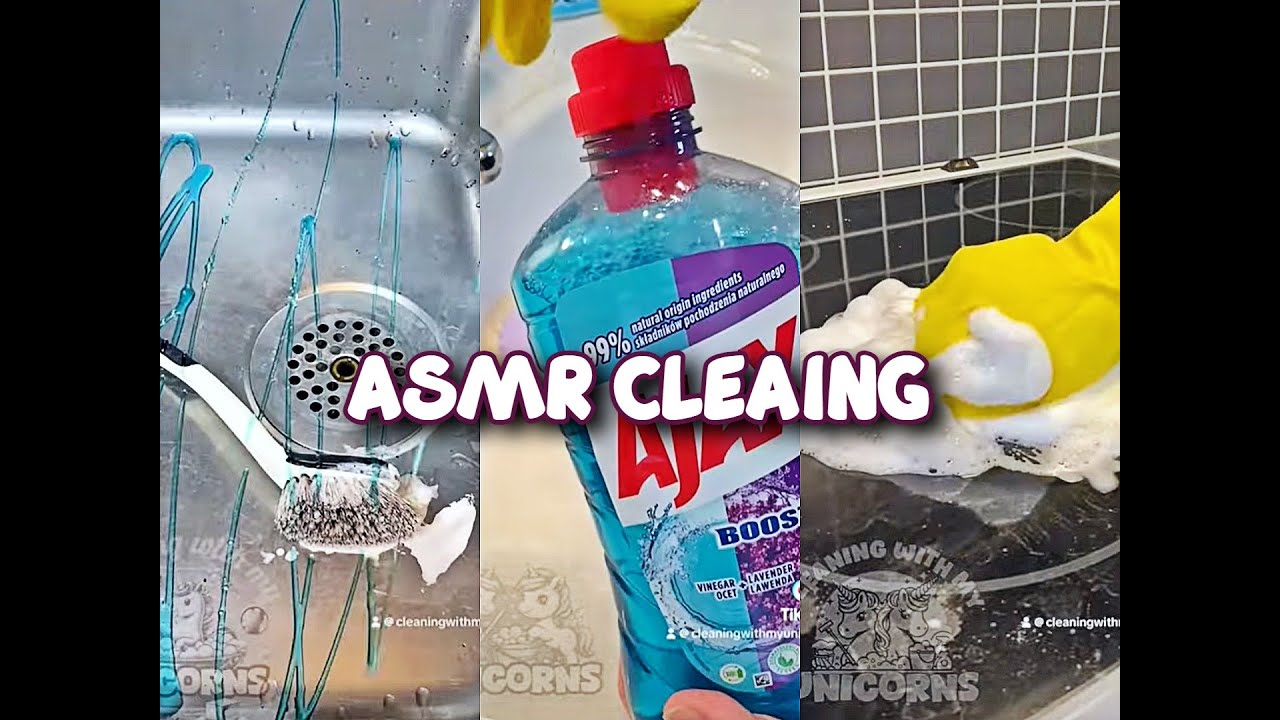 ASMR CLEANING MIX 🧼🙌✨ Sponge & Brush Scrubbing