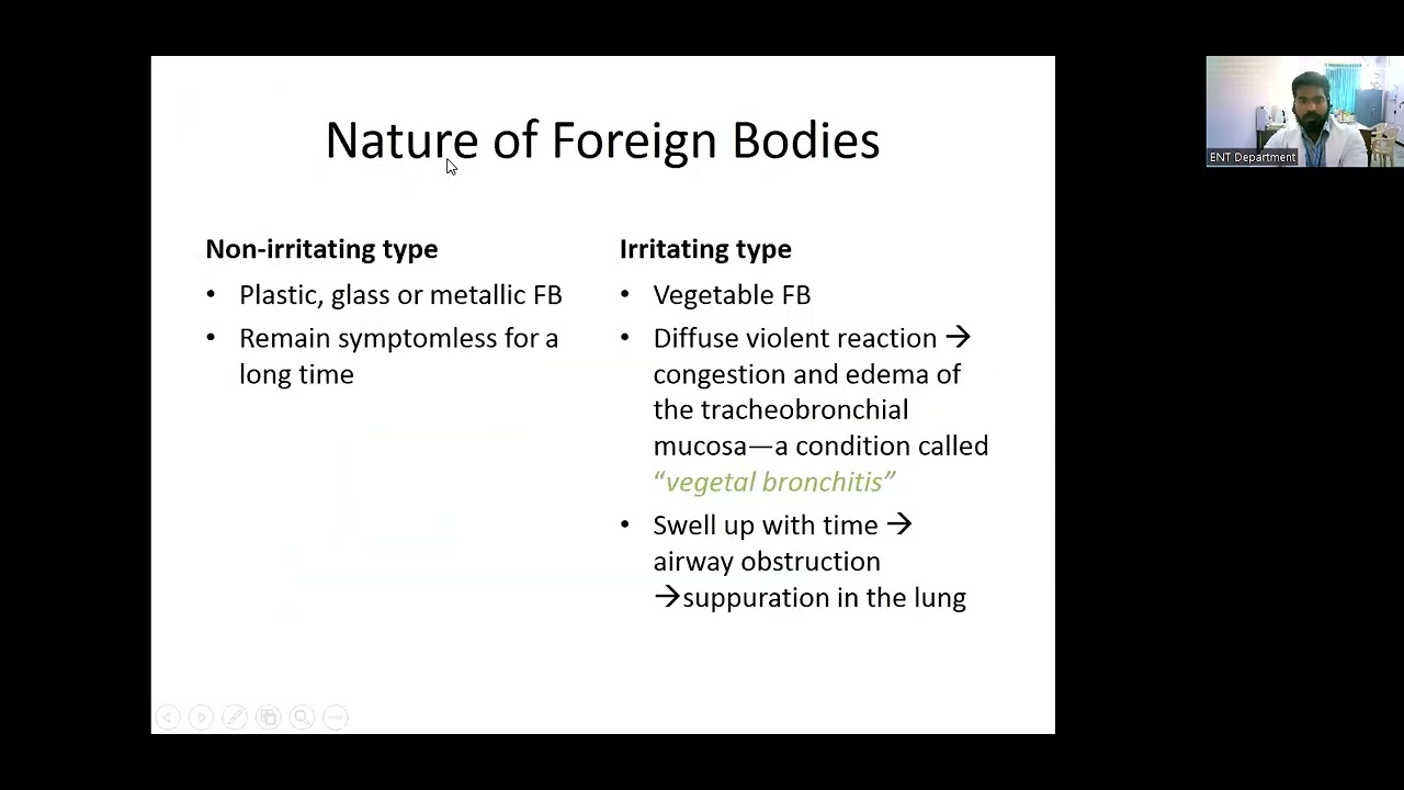 Foreign Bodies In Aerodigestive Tract - Dr. Merwin Paul