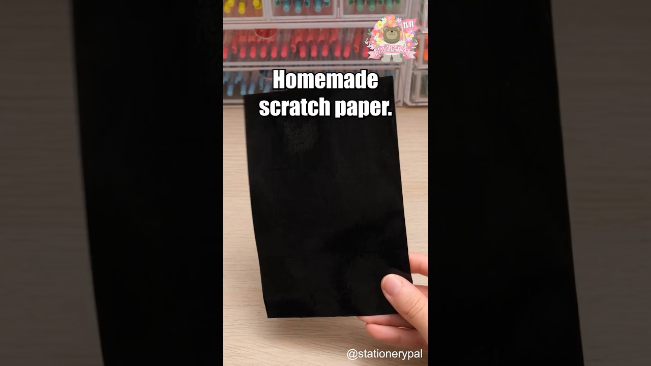 Homemade scratch paper！ #shorts