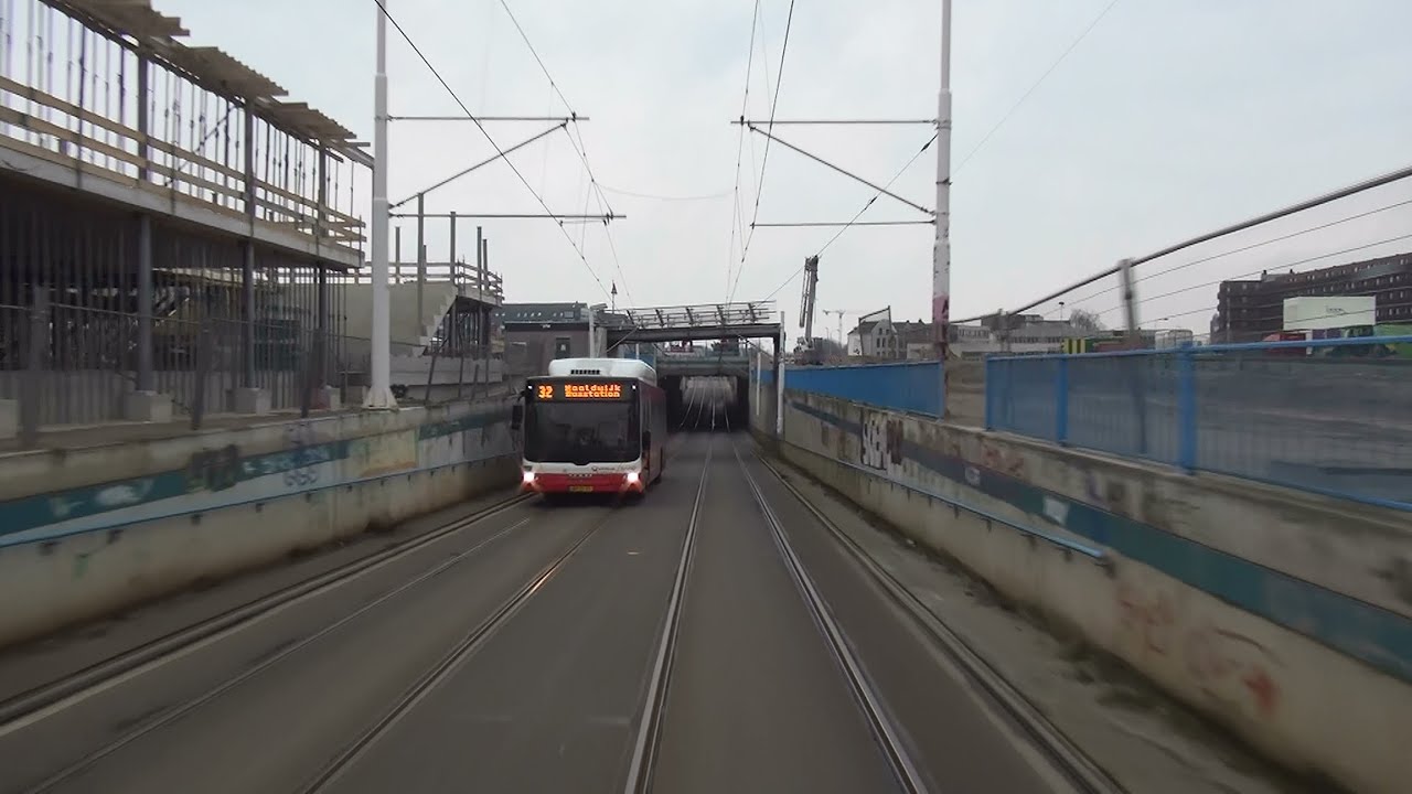 HTM tramlijn 1 Scheveningen Noorderstrand - Delft Tanthof via Kalvermarkt-Stadhuis | GTL8 3122