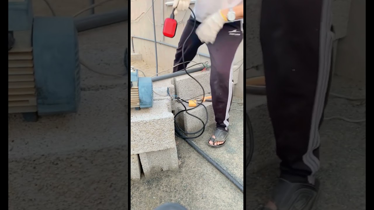 طريقة تركيب عوامه كهربائية في خزان المياه الارضي على دينمو