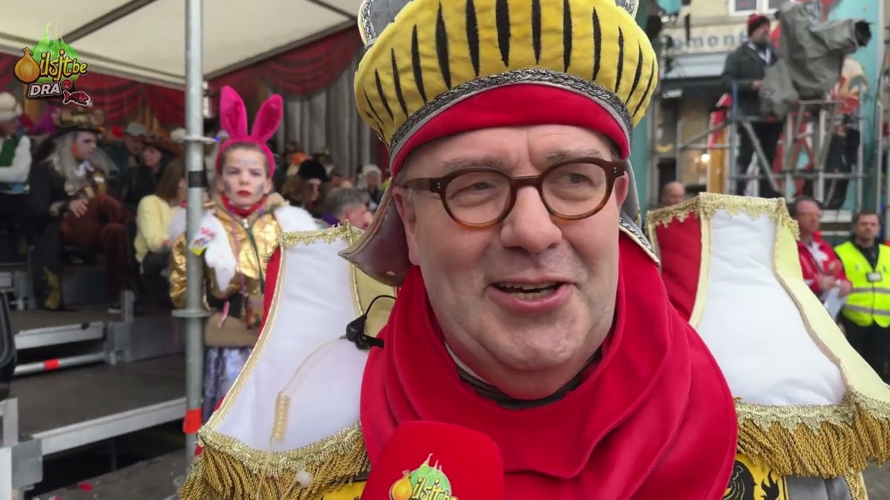Aalst Carnaval, interview met Premier De Croo en Dozje