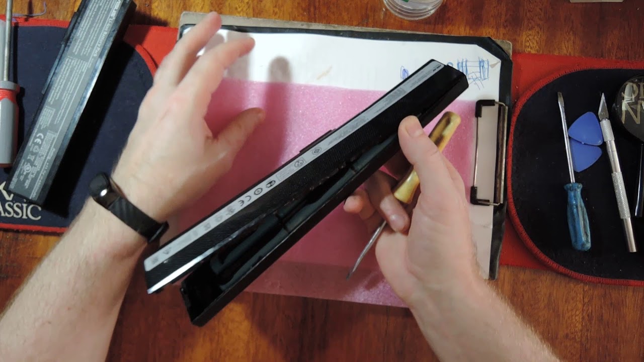 Как разобрать аккумулятор ноутбука не поломав его. Для  Asus Lenovo MSI