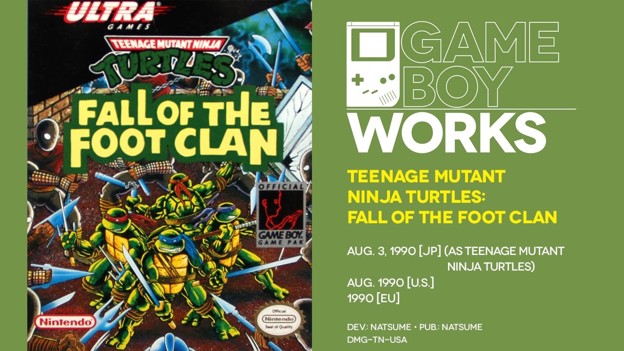 Teenage Mutant Ninja Turtles: Fall of the Foot Clan retrospective: TOITLES | Game Boy Works #074