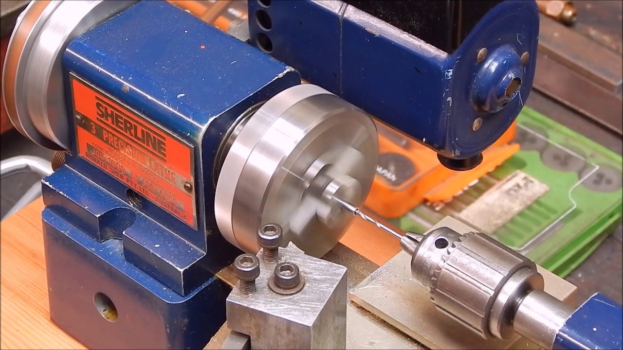 An original Australian Sherline micro lathe struts it's stuff