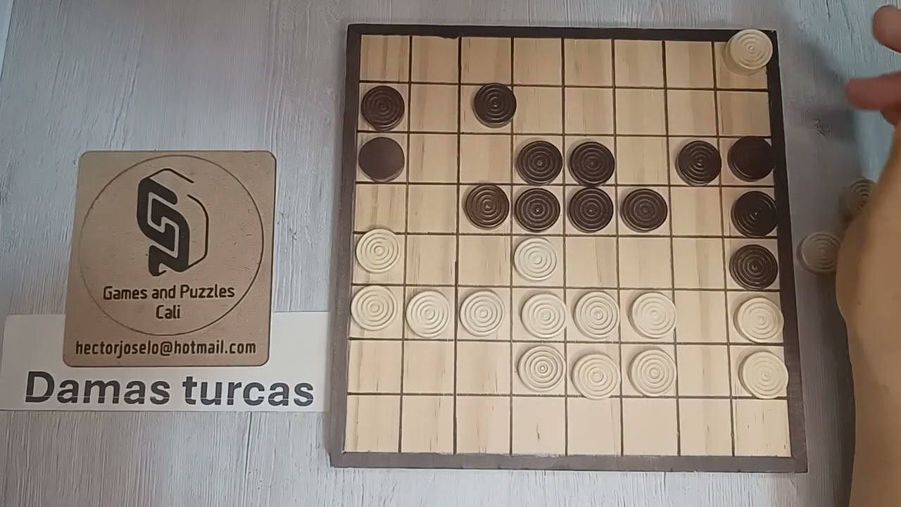 Damas Turcas - Como jugar Damas Turcas - 1001 juegos de mesa antiguos y nuevos