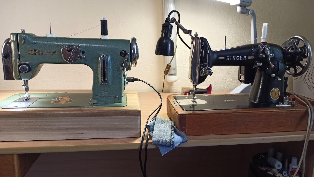 Тест и сравнение швейных машин Kohler 50 и  Singer 216.  (Kohler 50 vs Singer 216.