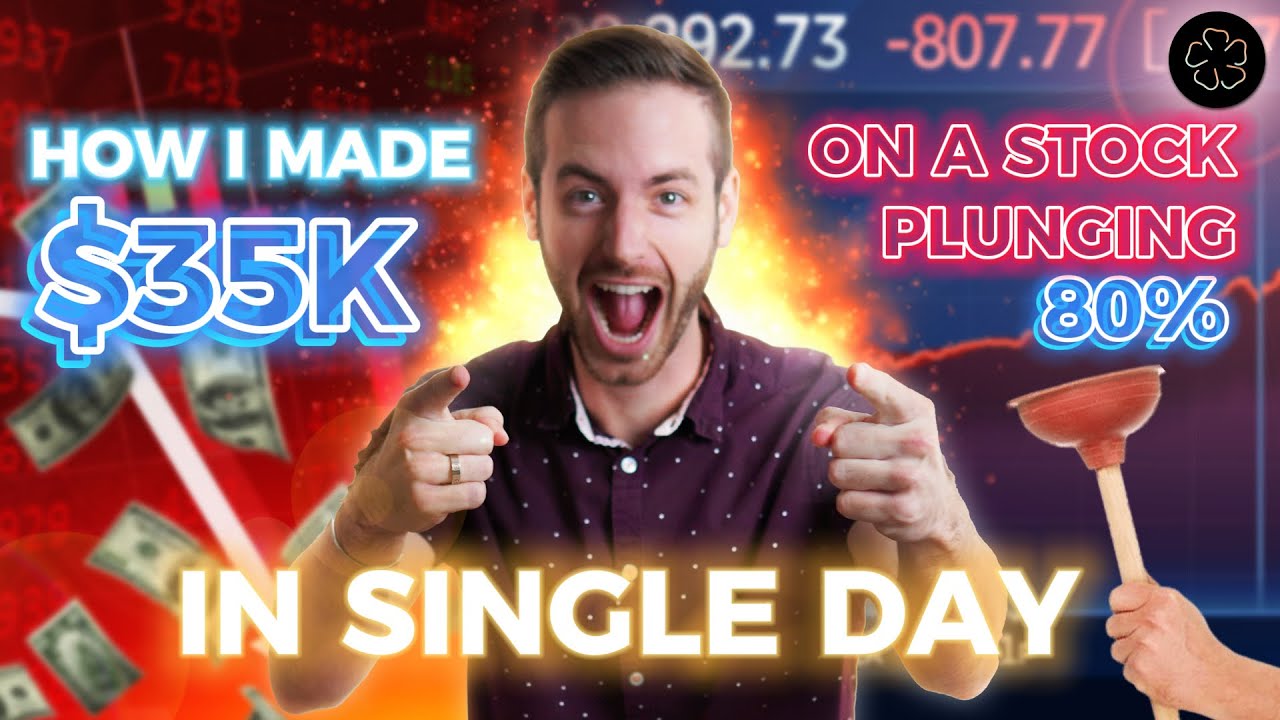 💰How I Made 35k On A Stock Plunging 80% In A Single Day🚀