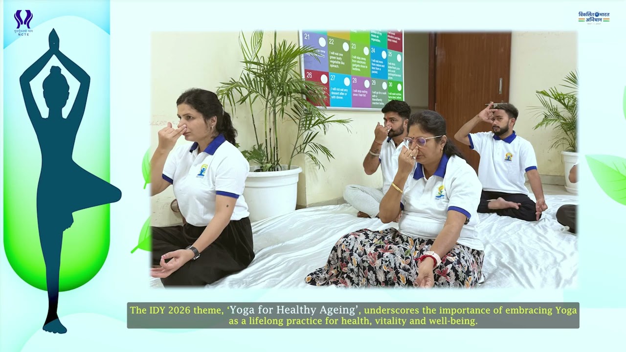 Embracing the spirit of health, harmony and mindfulness at NCTE Hqrs. | June 21, 2026 - IDY 2026