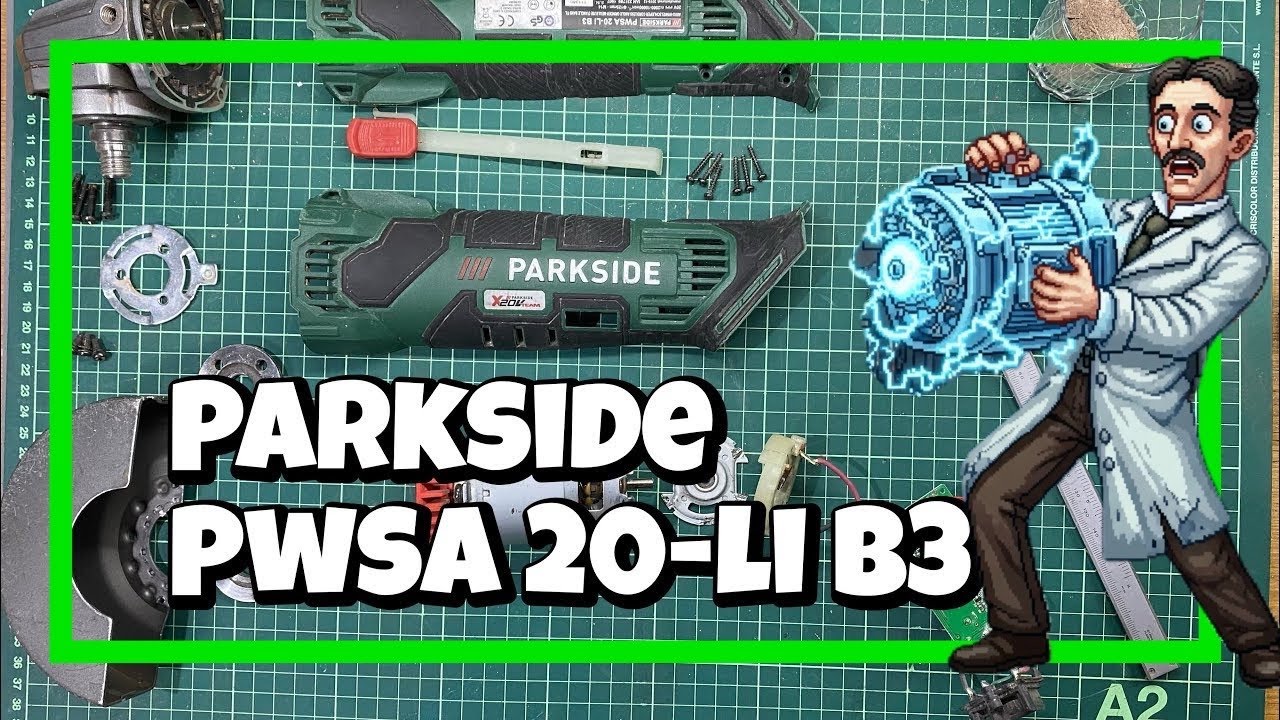 ⚙️ Parkside Pwsa 20-Li B3 Radial ⚙️Amoladora Parkside ASÍ la Arreglé ahorrando dinero