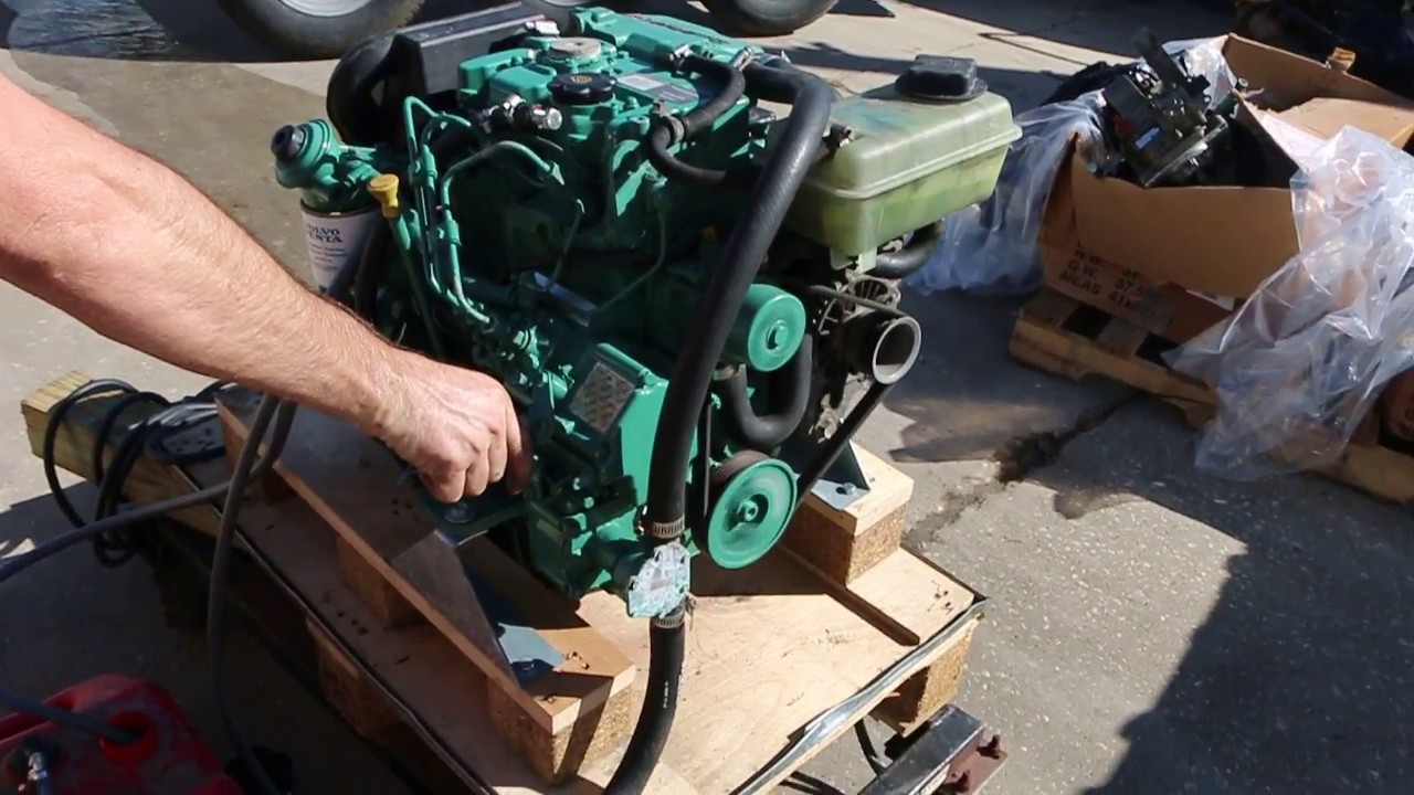 CLEAN Volvo Penta D1-30 Diesel Marine Engine 30hp 920hrs For Sale 10/2018