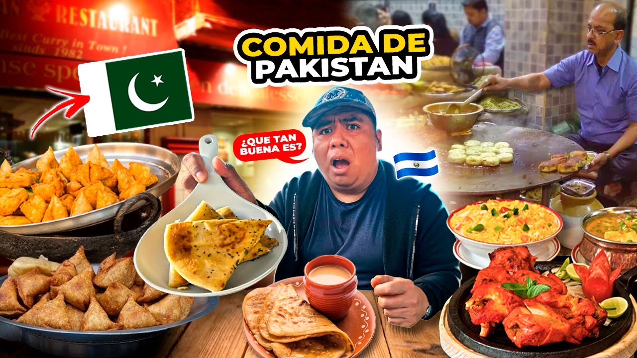 😳PROBANDO COMIDA de PAKISTÁN en EL SALVADOR 🇸🇻 *asi reaccionamos*