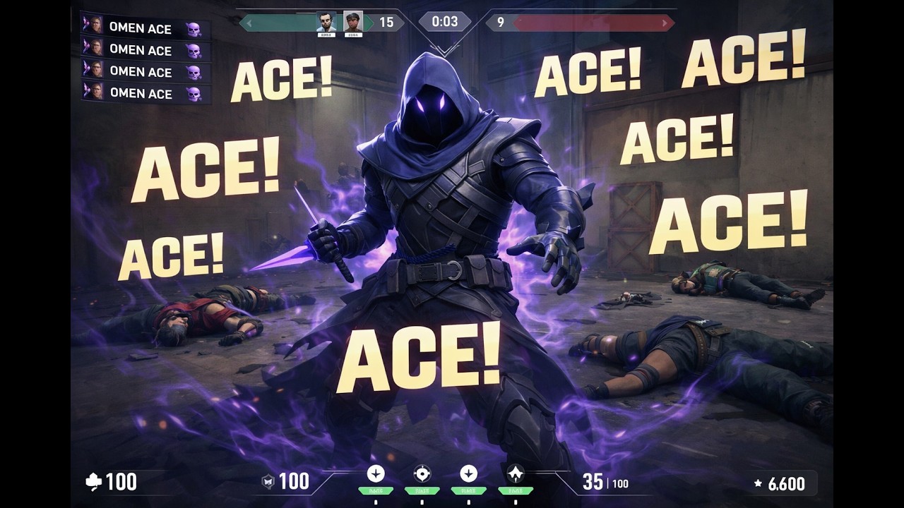 ヴァロラントで簡単にACEが取れるエージェント「OMEN」
