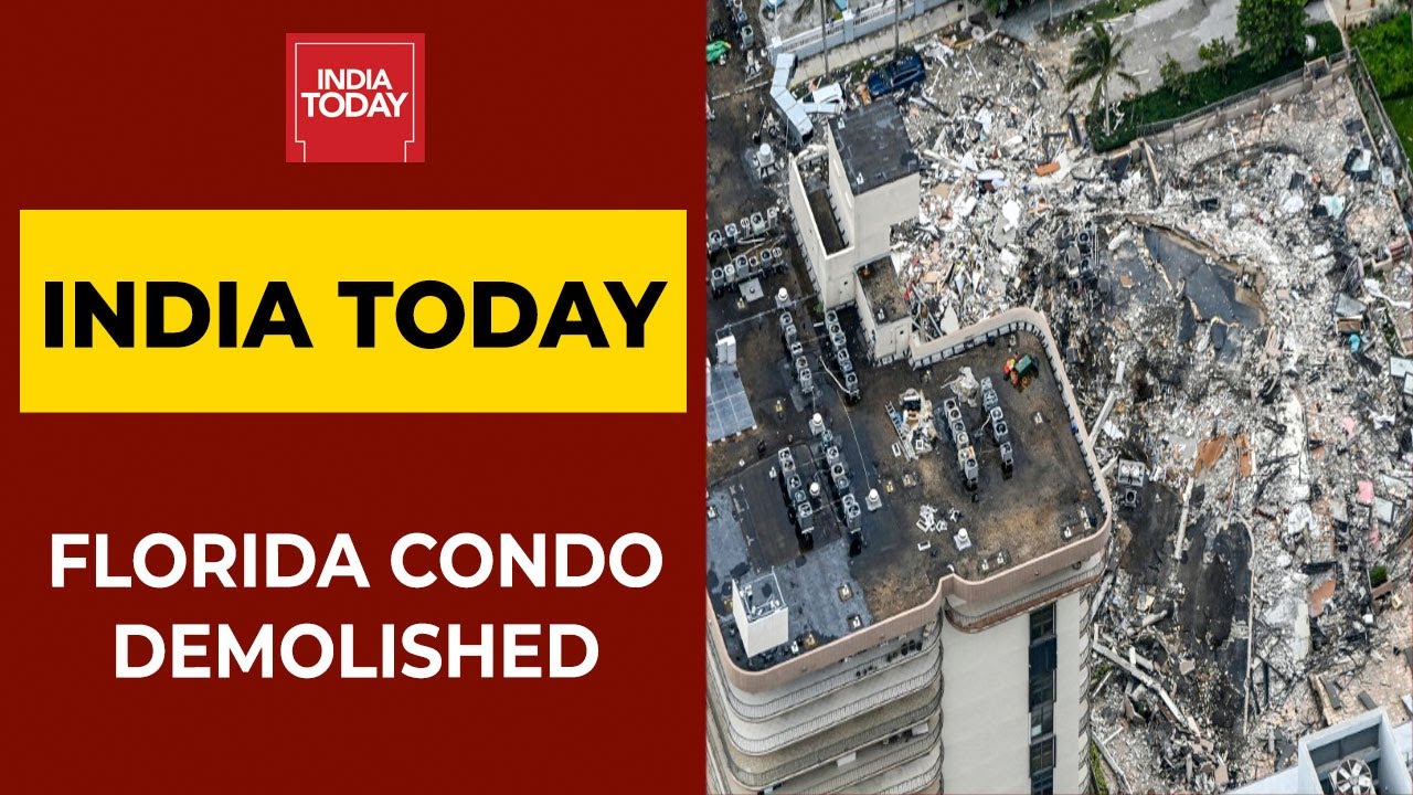 Demolition Of Surfside, Florida Condo Near Miami That Partially Collapsed In June | WATCH