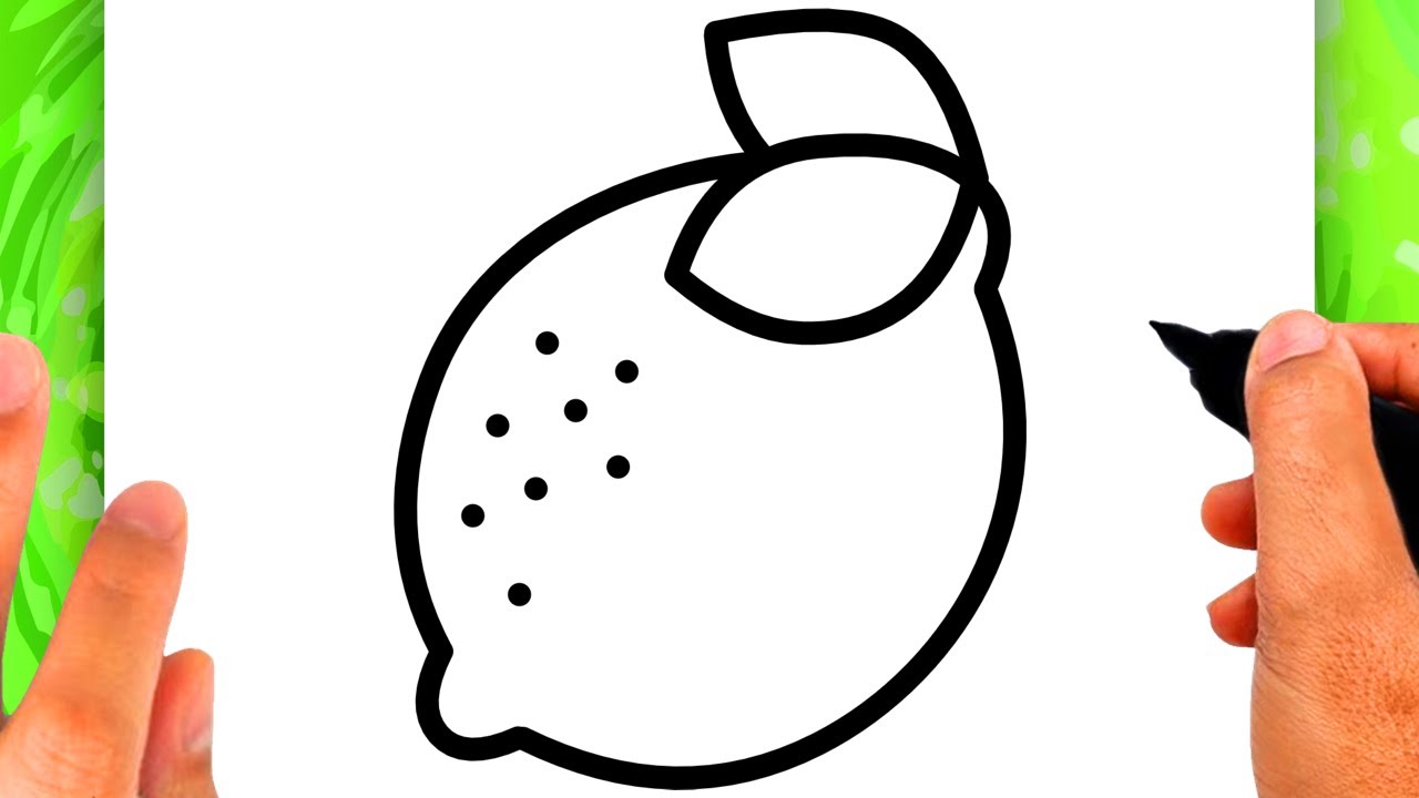 COMO DESENHAR UM LIMÃO PASSO A PASSO