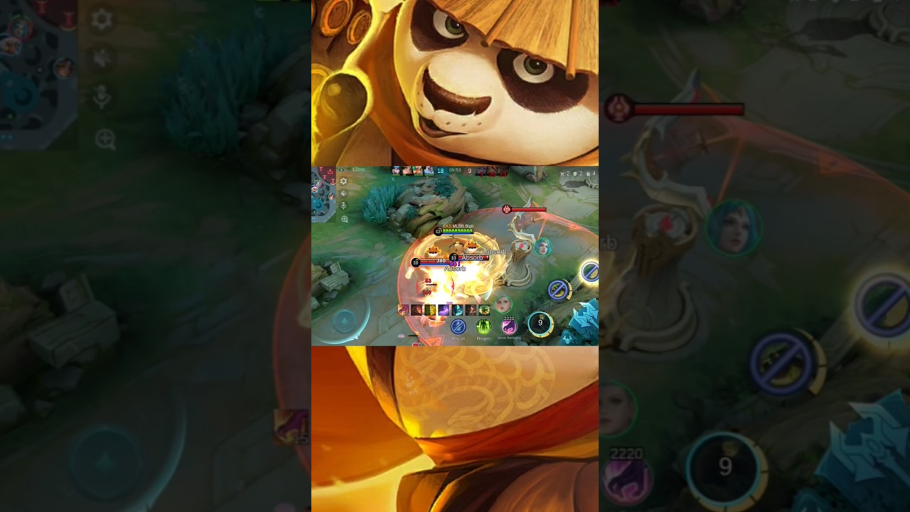 MLBB Akai game play🐼MLBB Akai tutorial2👍build top 1 global Akai KDA 4/2/13 #mlbb #mlbbshorts #fyp