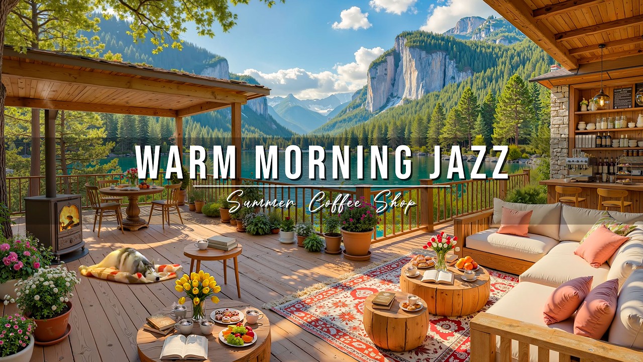 Warm Morning Jazz at Summer Coffee Shop Ambience ☀️ Relaxing Jazz Instrumental Music for Good Moods