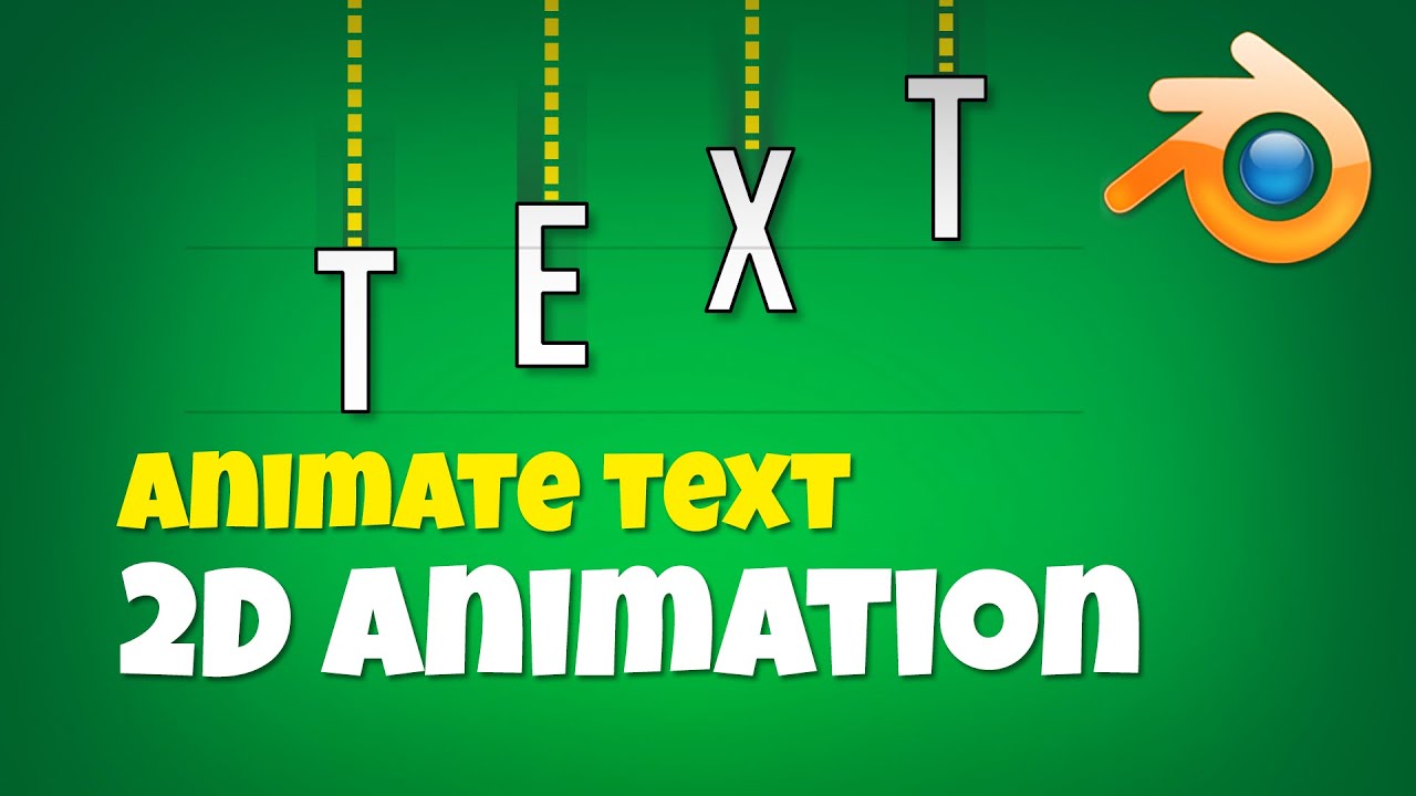 How to Animate Text, letter by letter using object tweening in Blender Grease Pencil