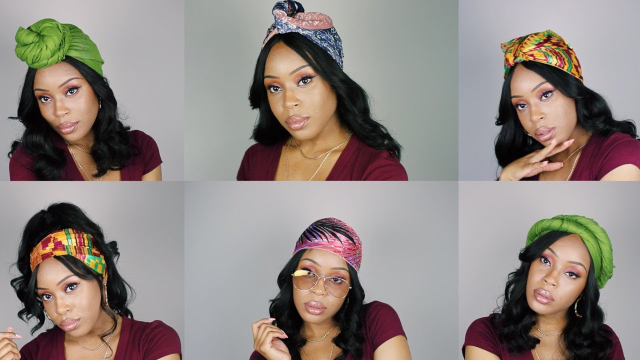 6 QUICK & EASY HEADWRAP/TURBAN STYLES FOR WIGS & WEAVES