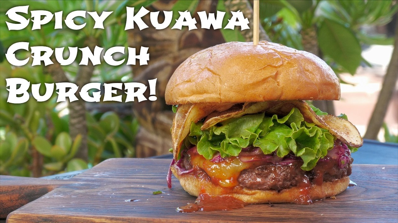Острый бургер Kuawa Crunch! | Копия Pono Burger! | Лучший бургер в Лос-Анджелесе!