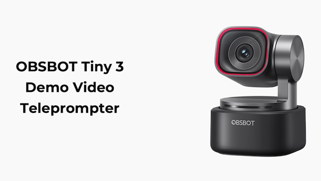 OBSBOT Tiny 3 | Demo Vide Teleprompter