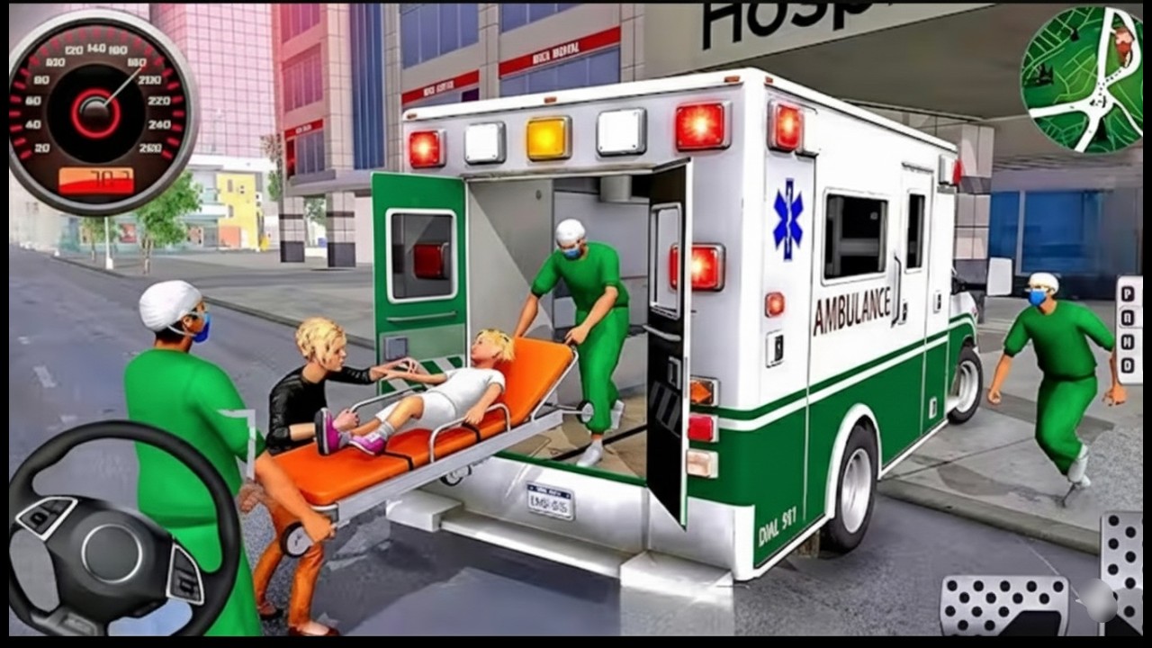 Ambulance city Rescue Simulator - 911 US emergency Ambulance Driving 3D  : Android Gameplay 2026
