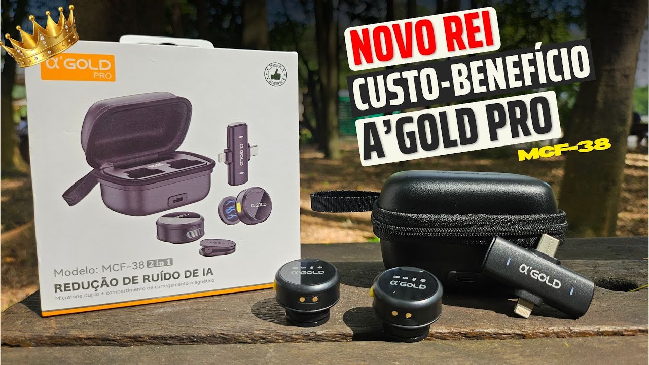 MICROFONE LAPELA A'GOLD PRO MCF-38, O NOVO REI DO CUSTO BENEFíCIO. ANÁLISE E TESTES.