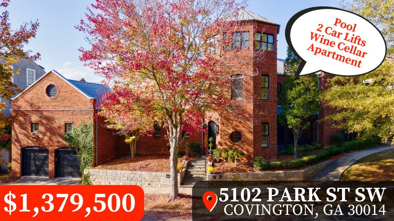 Living In Covington, GA | 4-Sided Brick | Home Tour | Pool and 2 Car Lifts | Atlanta New Homes