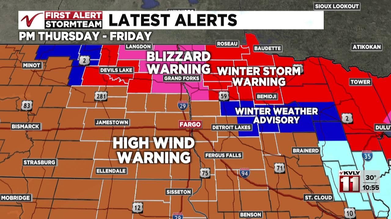 Snow, thunderstorms, and wind today!