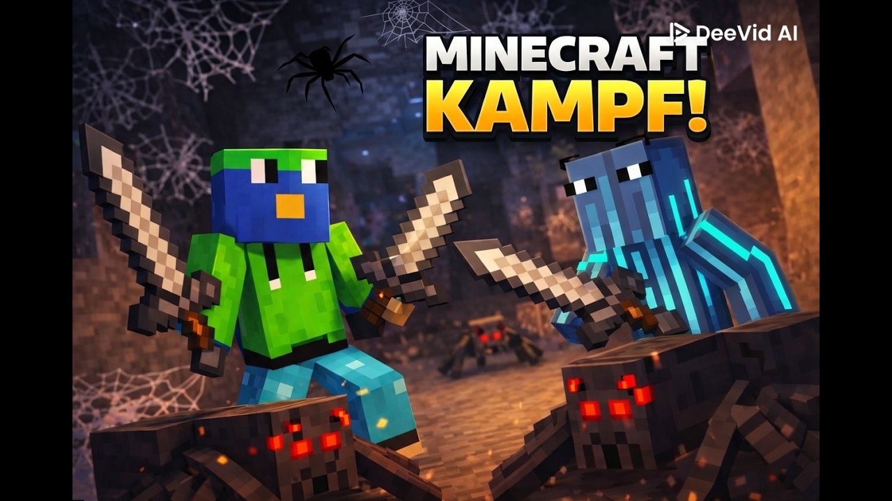 Spinnen überall! Minecraft Kampf geht weiter / Minecraft Kampf #2