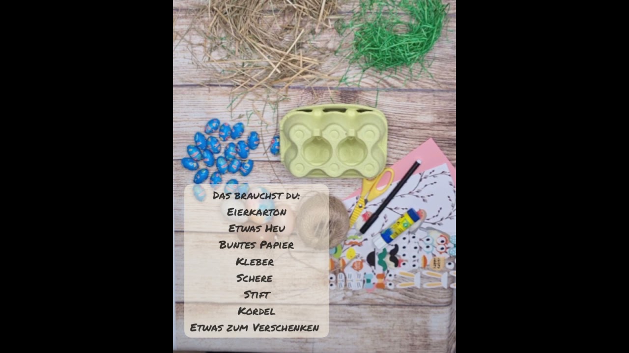 Osterk&ouml;rbchen aus Eierkarton basteln und verschenken