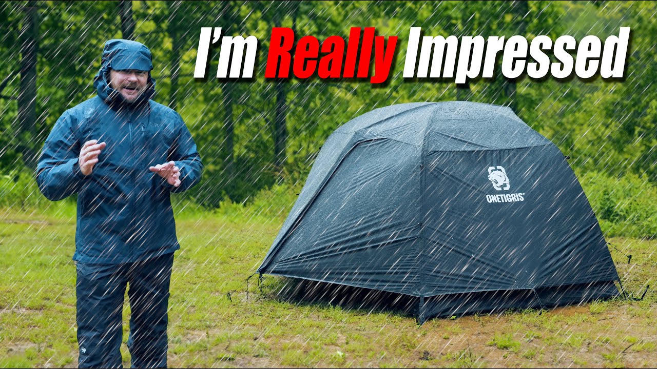 Эта палатка стоит всего 180 долларов, и она действительно хороша! — Тест на водонепроницаемость п...