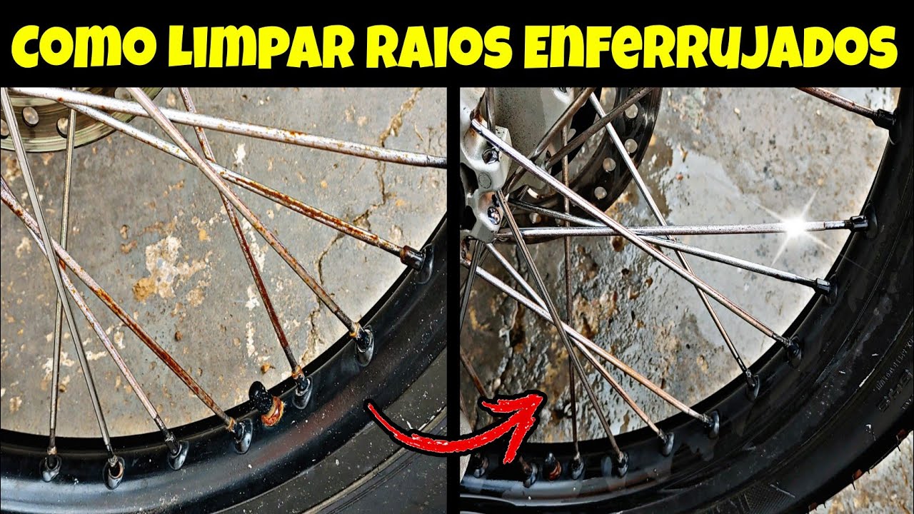 Como Limpar Raio de Moto Enferrujado