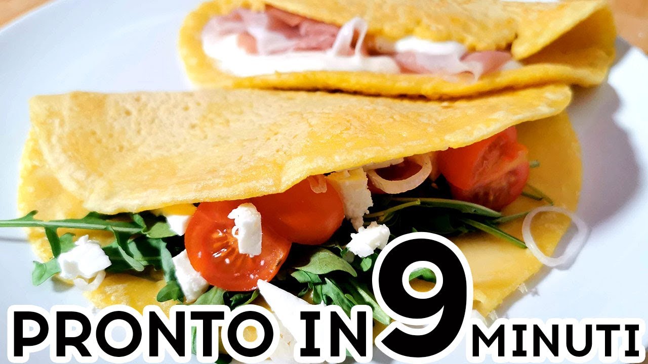 CRÊPES DI FARINA DI CECI FARCITE PRONTE IN 9 MINUTI? #LaRicettaDiFretta