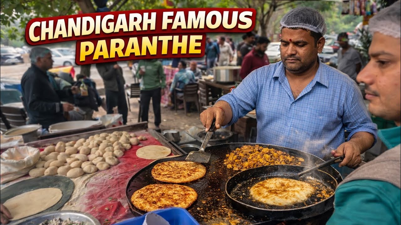 CHANDIGARH Most Famous BADLU PARANTHE WALE | Street Food India